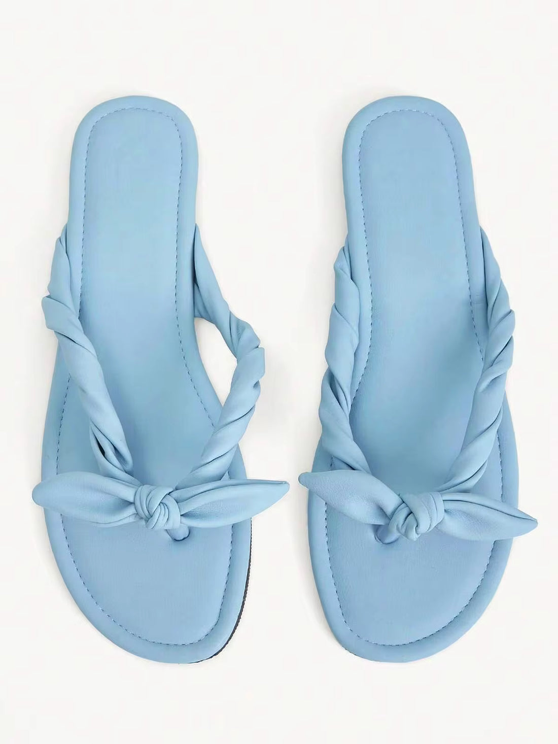 CUCCOO CHICEST Summer New Flat Bottom Elegant Versatile Vacation Fairy Style Soft Bottom Soft Surface Women's Slippers